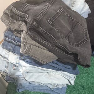 Hollister Men's Dark Gray Skinny Jeans